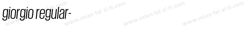 giorgio regular字体转换